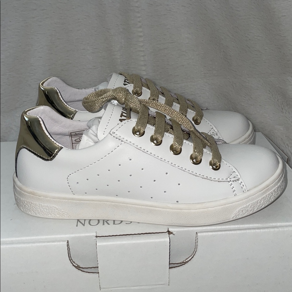 NWT NATURINO HASSELT 2 ZIP. Leather sneakers in White-Platinum - Picture 10 of 15